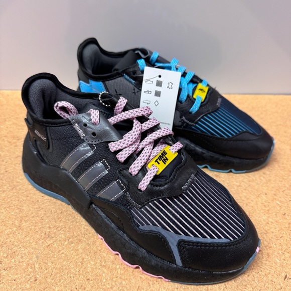 adidas FY0176 Ninja x Nite Jogger J 'Black Blue Glow'